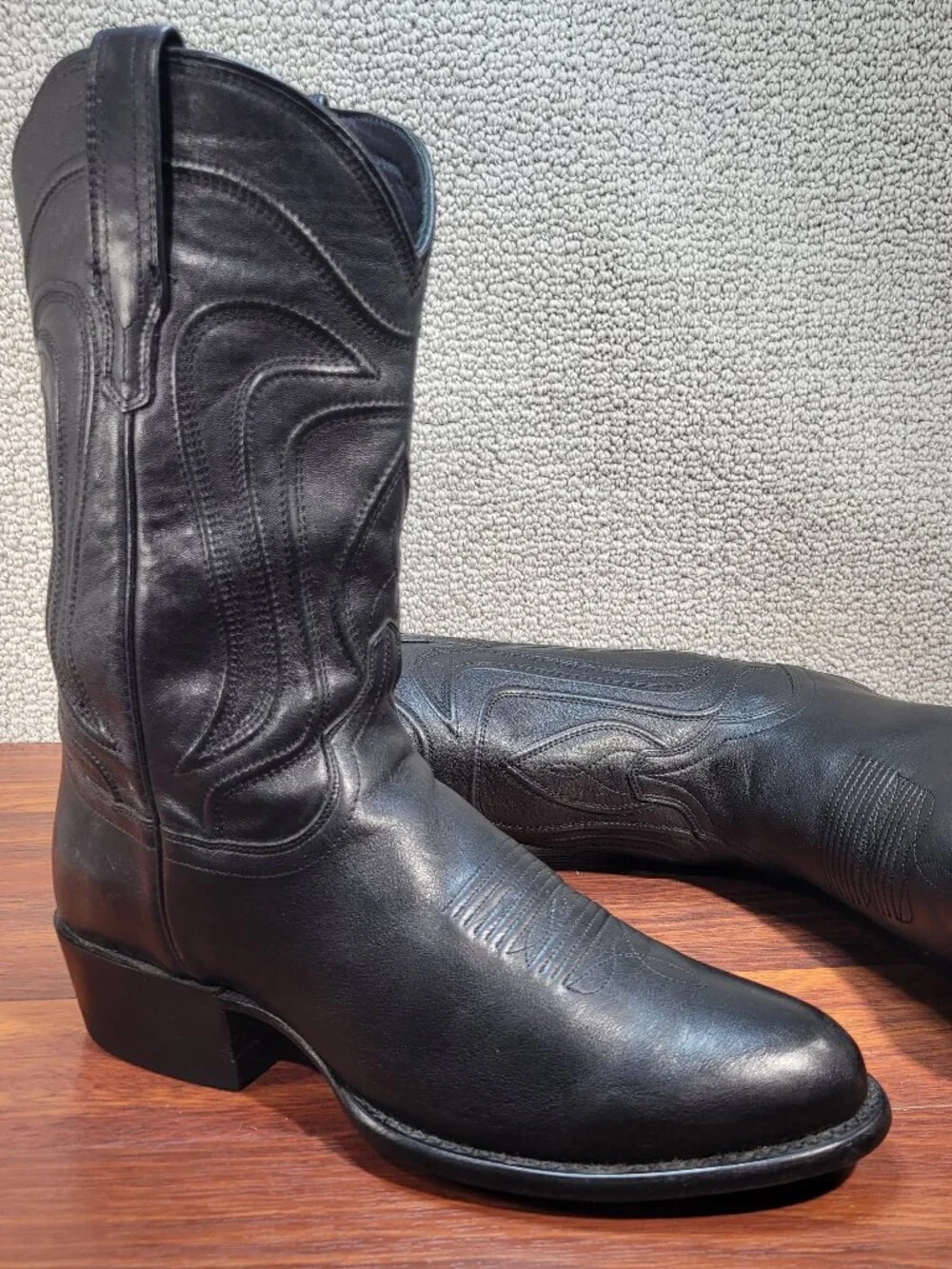 Tecovas The Cartwright Men's Size 11D Midnight Cowhide Cowboy Boots